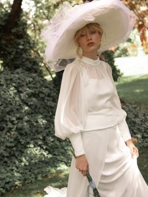 vestido de novia con espalda abierta