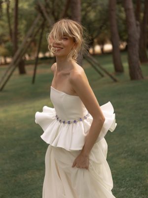 Sobrevestido de tul Maria Baraza